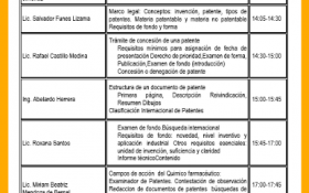 Programación Taller Introductorio al Sistema de Patentes