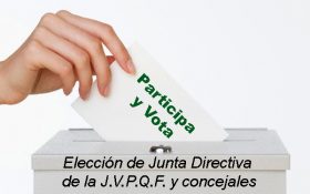 Elección de Junta Directiva de la J.V.P.Q.F. y concejales