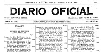 Diario Oficial, Marzo 1950
